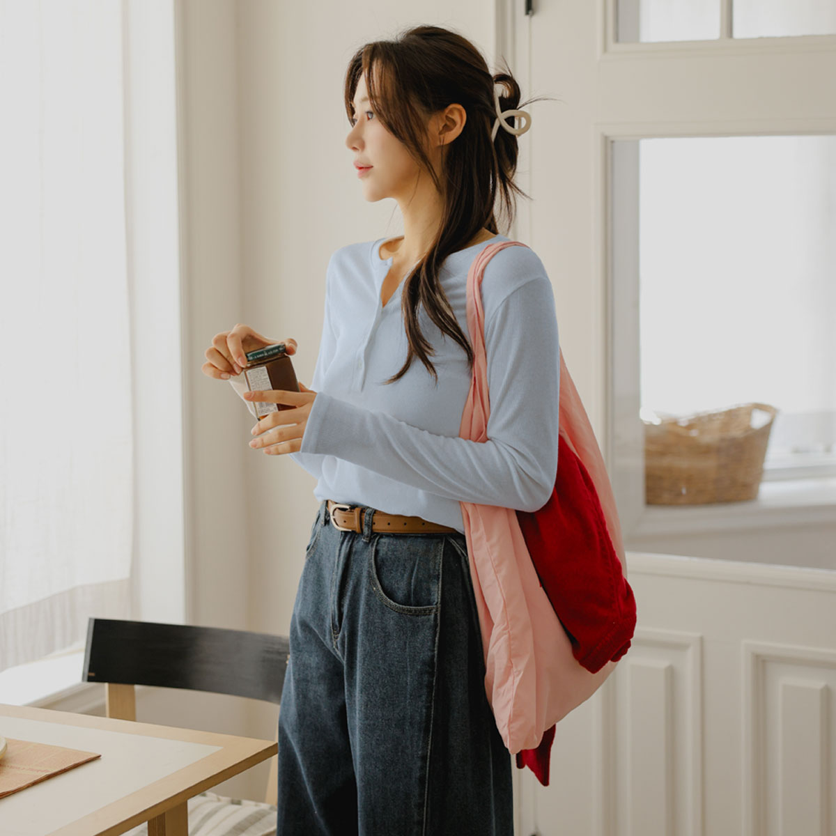 Softspan button-down t-shirt