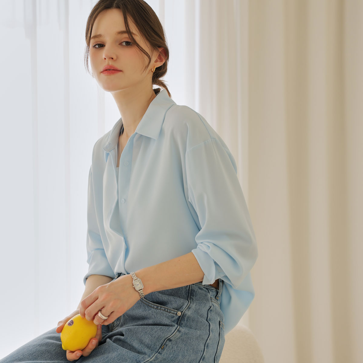 <b>[Made]</b> Charringple loose fit shirt blouse