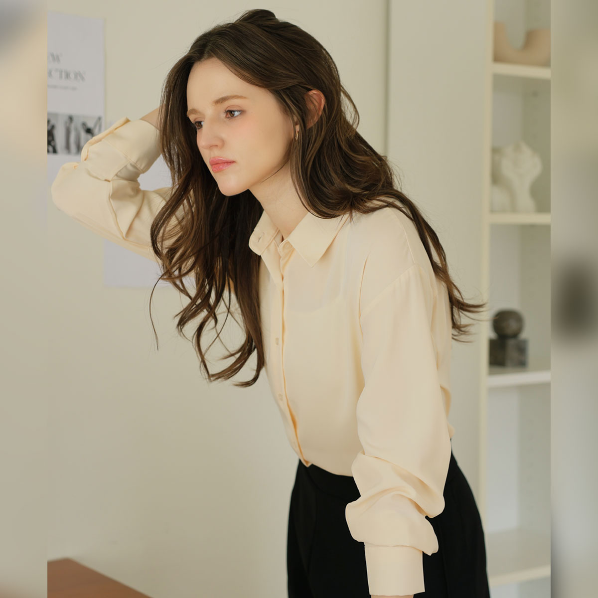 <b>[Made]</b> Charringple loose fit shirt blouse