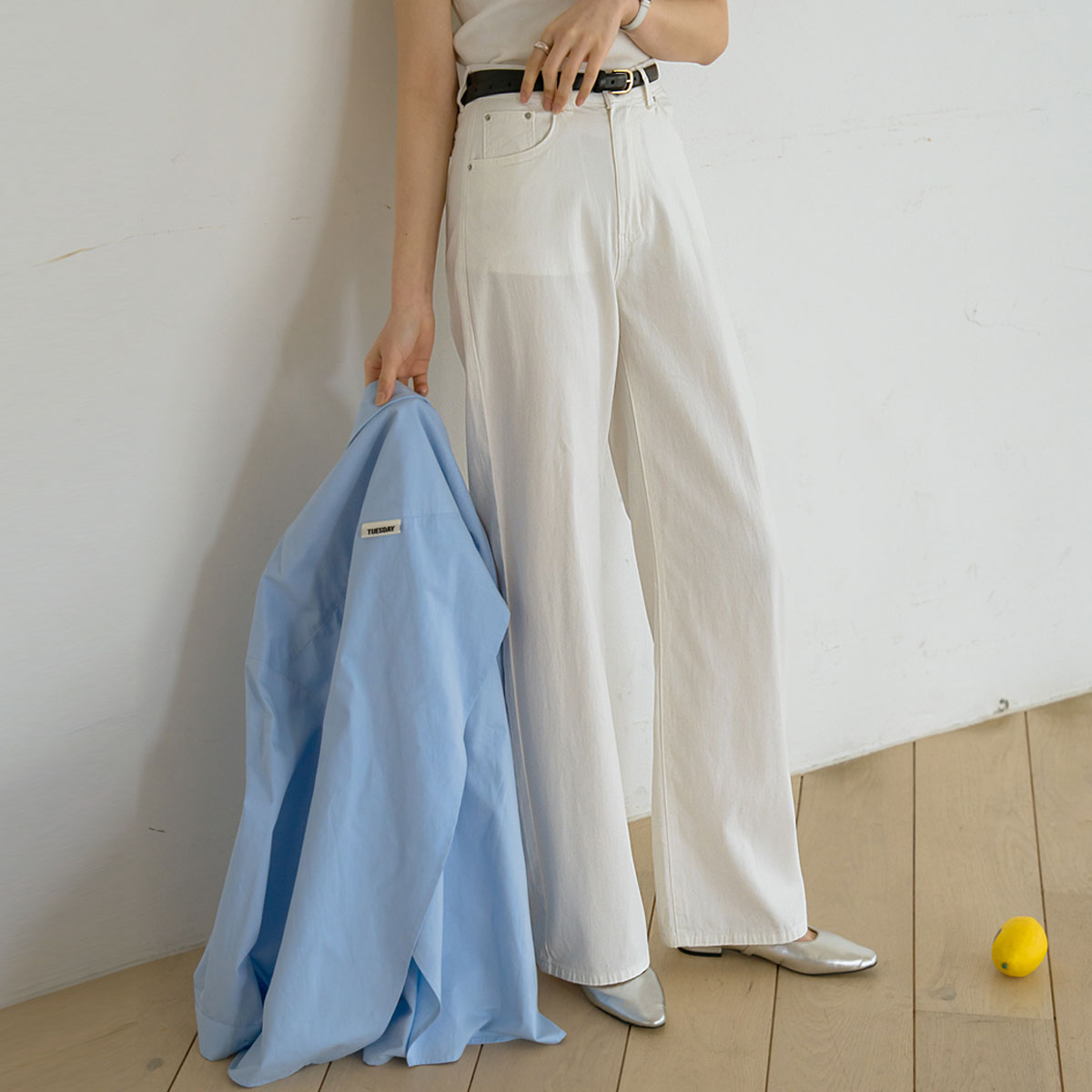 2TYPE Airy Soft Lyocell Wide Pants