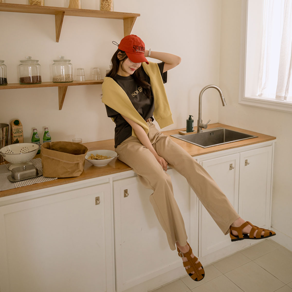 2TYPE Airy Soft Lyocell Wide Pants