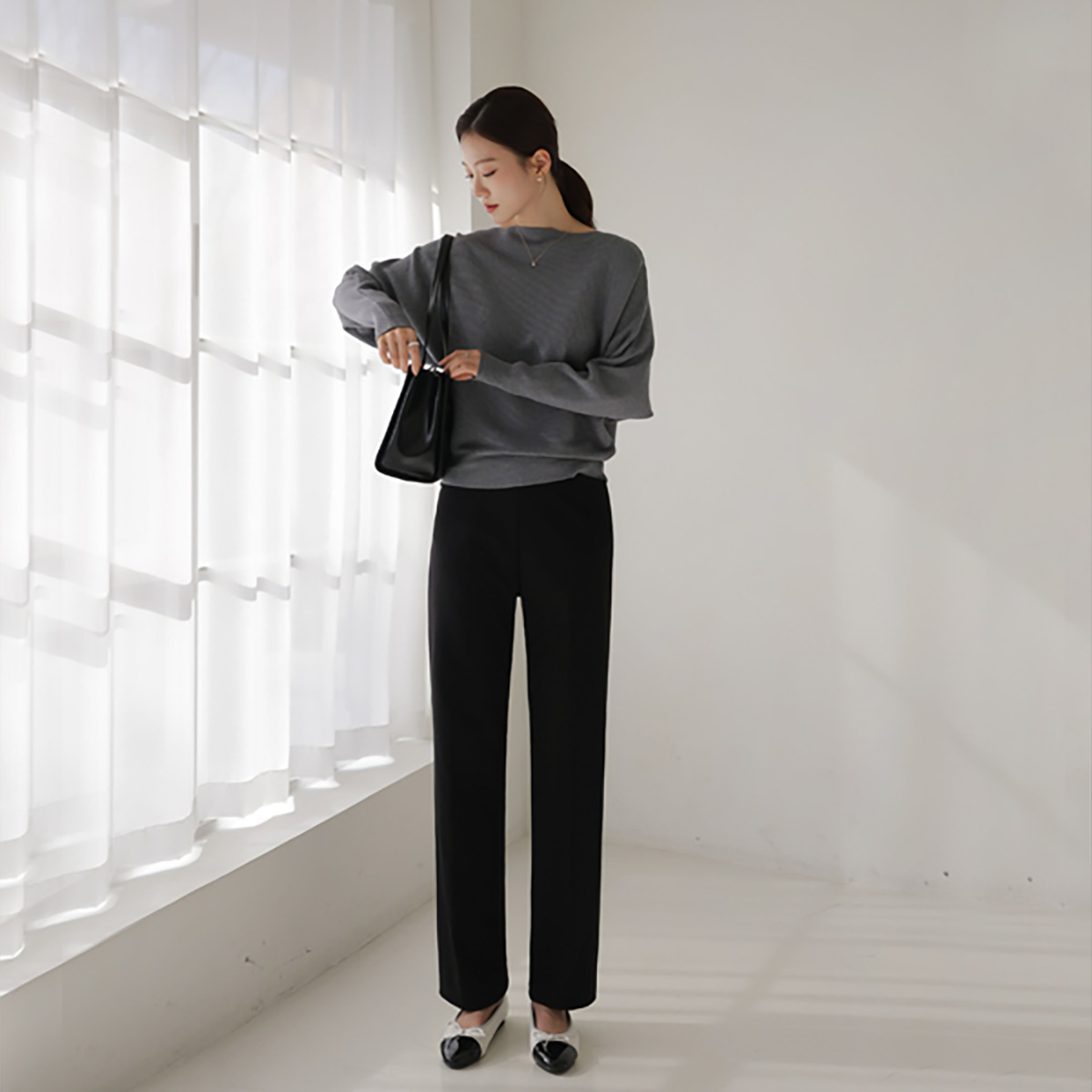 <b>[Special 2-Piece Special Offer]</b> Simple Tension Up Regular Straight Pants