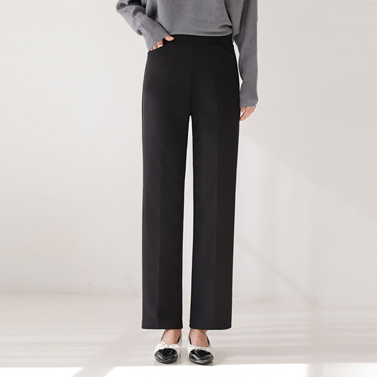 <b>[Special 2-Piece Special Offer]</b> Simple Tension Up Regular Straight Pants