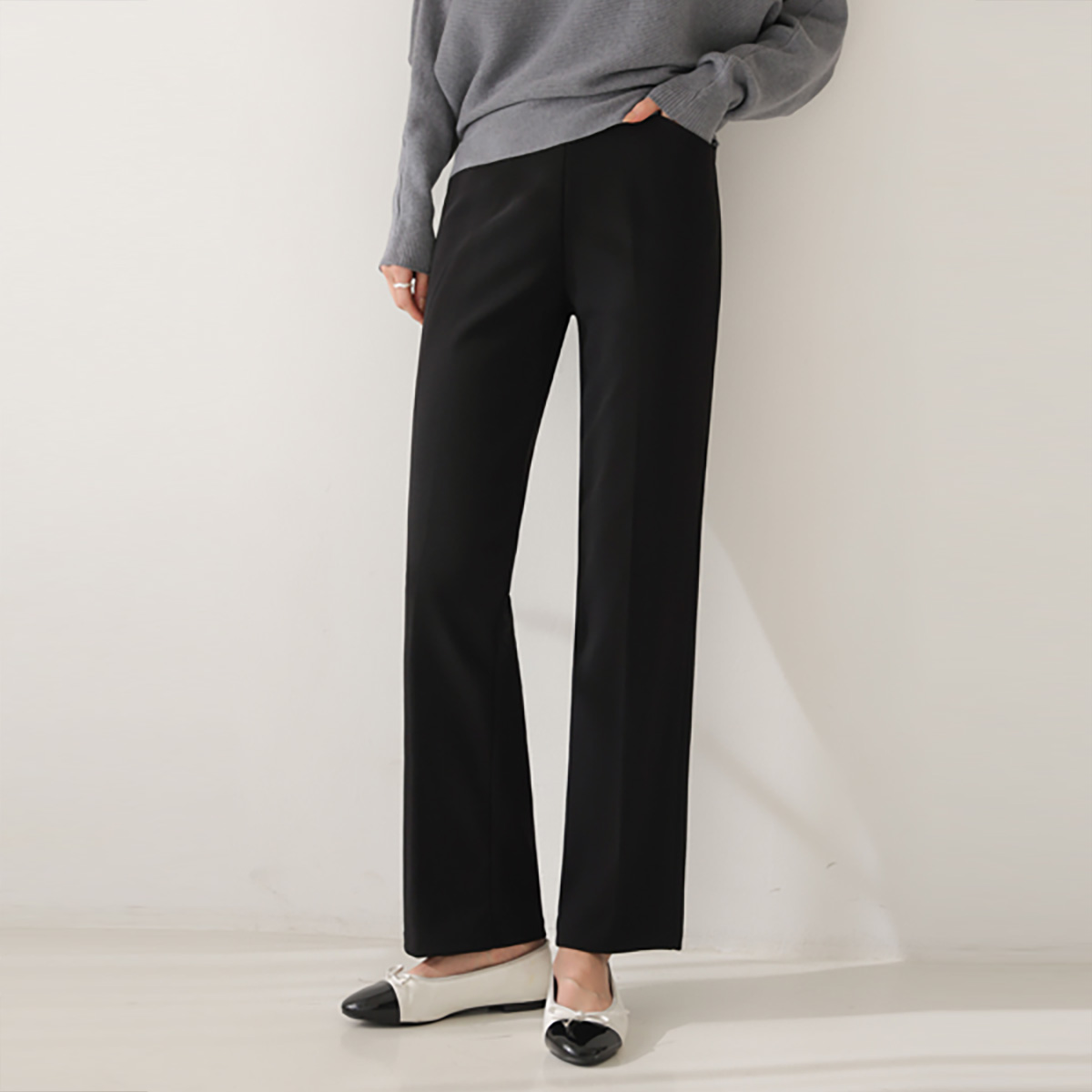 <b>[Special 2-Piece Special Offer]</b> Simple Tension Up Regular Straight Pants
