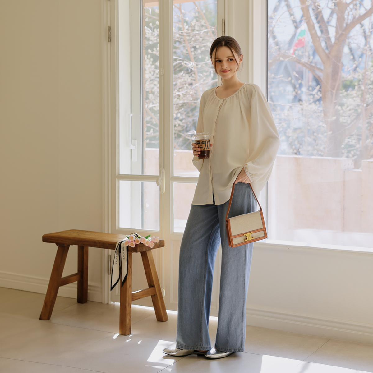 <b>[Made]</b> Soft Yoru Balloon Blouse