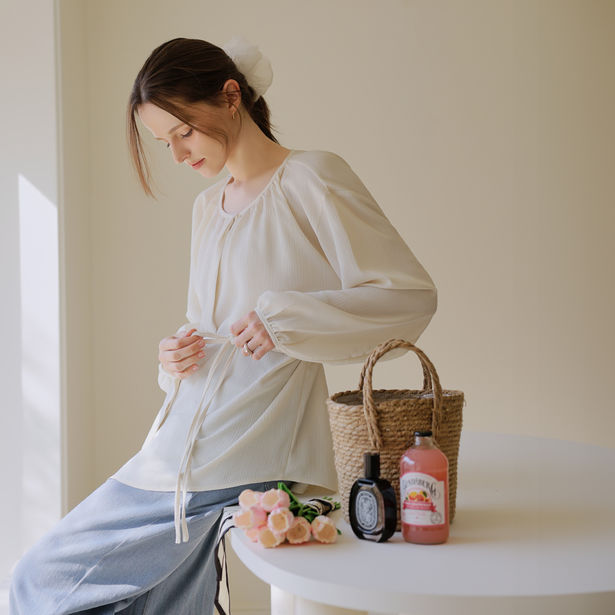 <b>[Made]</b> Soft Yoru Balloon Blouse