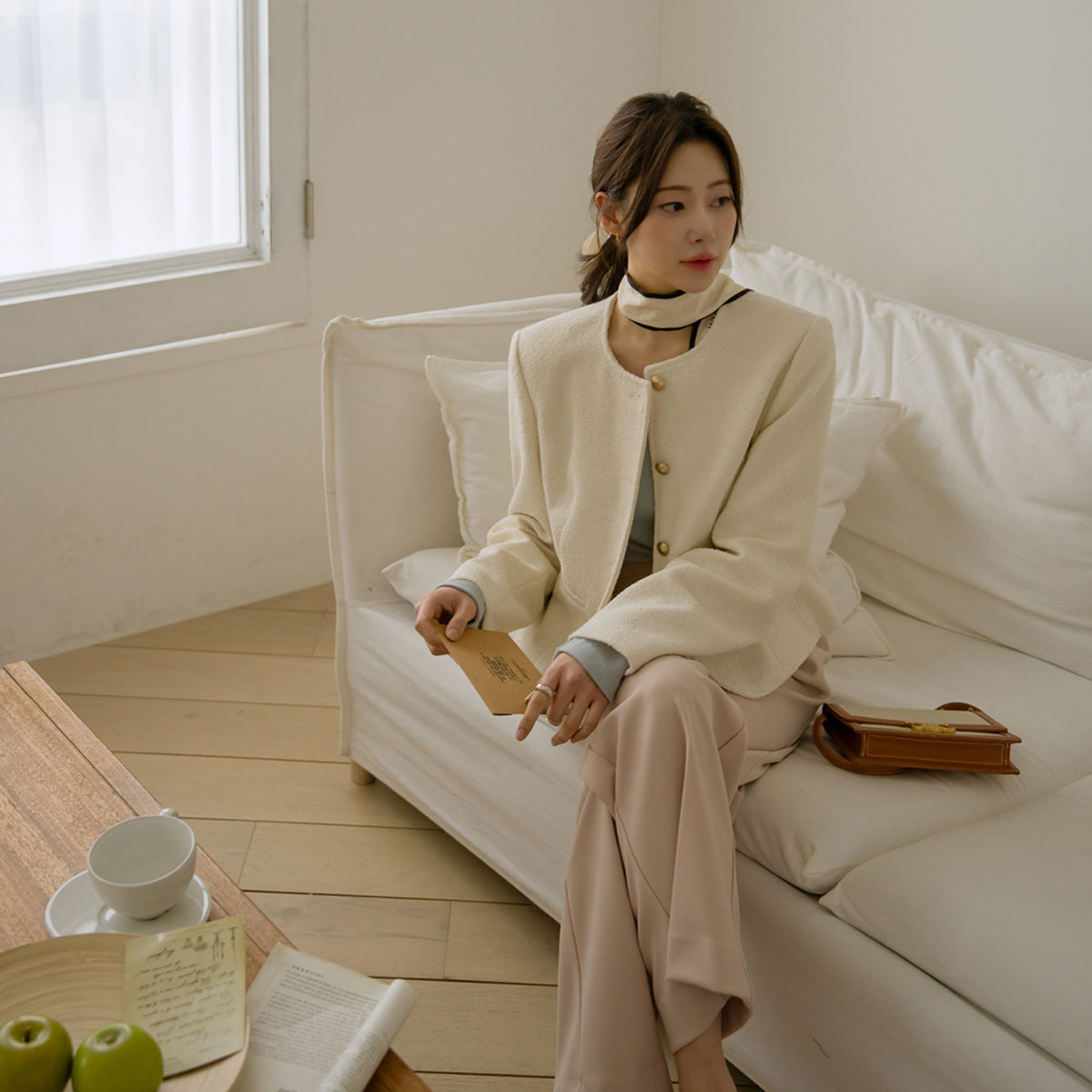 <b>[Limited Time Sale]</b> Dear Button Tweed Jacket