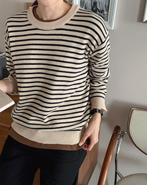 <b>[Limited Quantity SALE]</b> Mild Round Stripe Knit