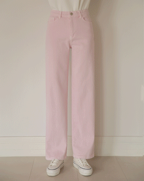 <b>[Limited Quantity SALE]</b> Pastel Dyed Straight Fit Cotton Pants (SL)