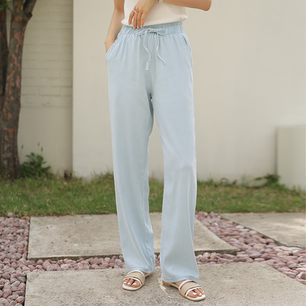 <b>[Limited Quantity SALE]</b> 3 Types of Cooliocell Elastic Waist Wide Pants