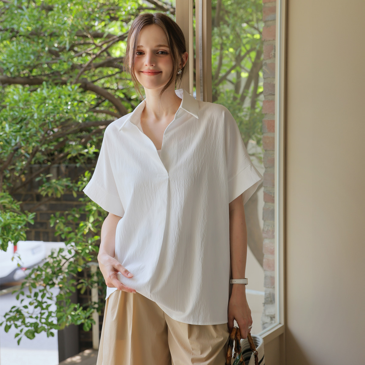 <b>[1+1 Special]</b> Stay Loose Fit Summer Blouse