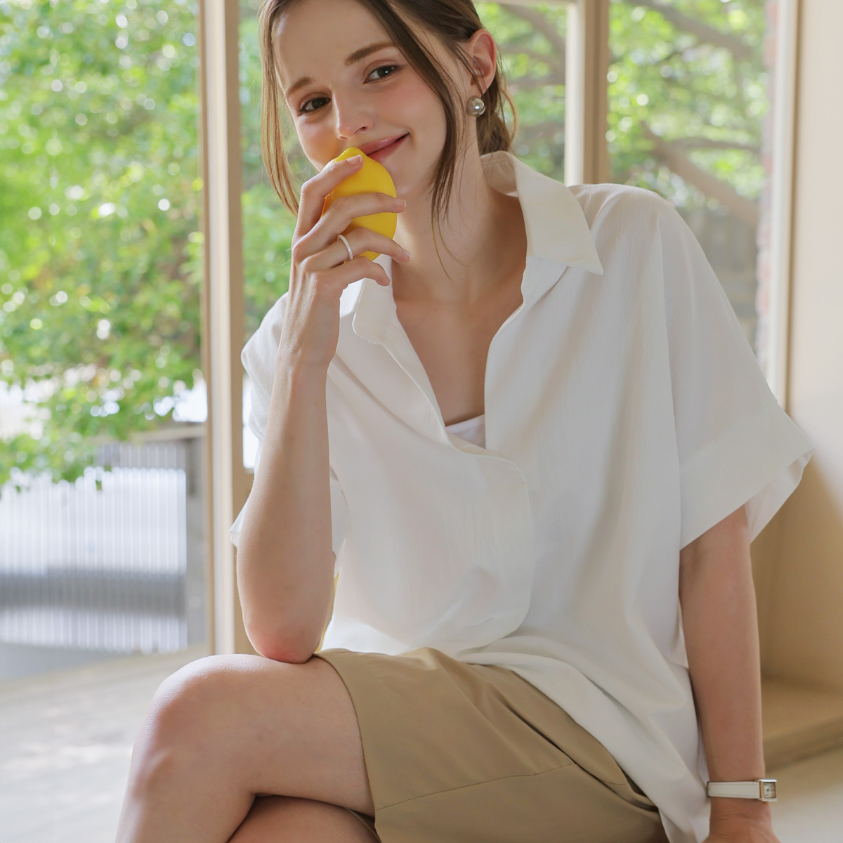 <b>[1+1 Special]</b> Stay Loose Fit Summer Blouse