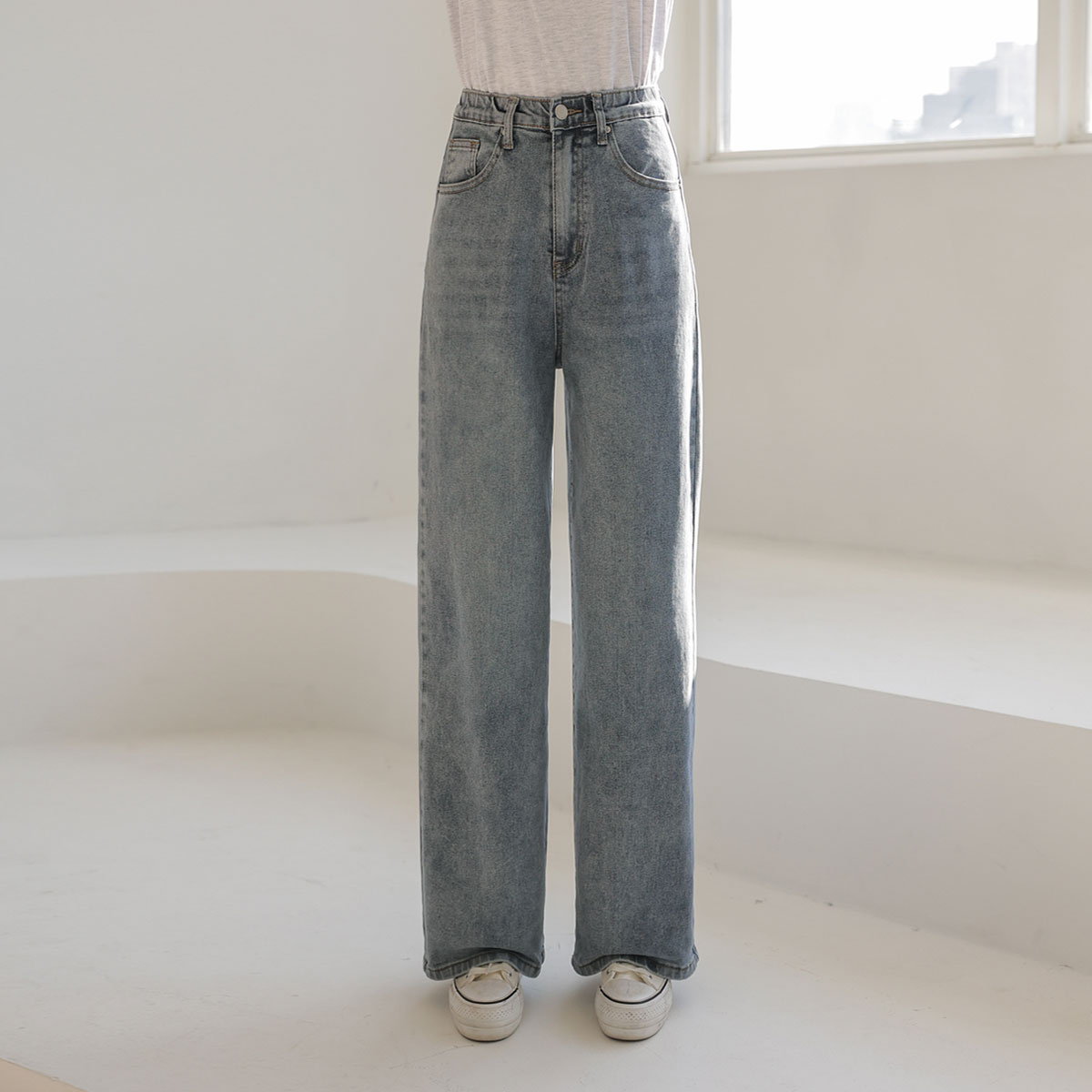 3TYPE Four Seasons Span Semi-Wide Denim Pants