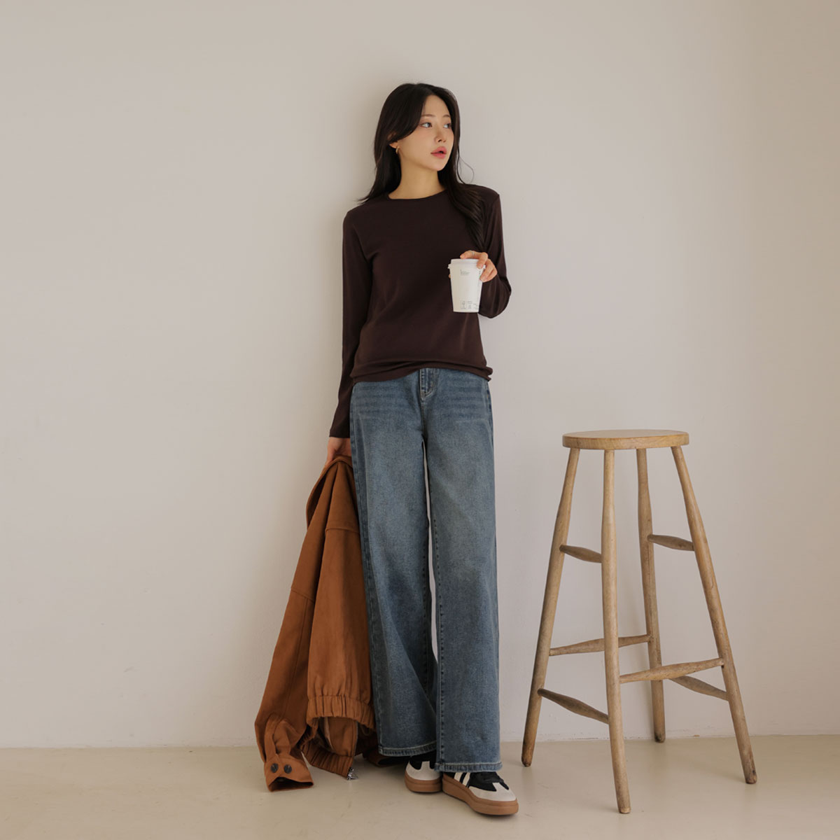 3TYPE Four Seasons Span Semi-Wide Denim Pants