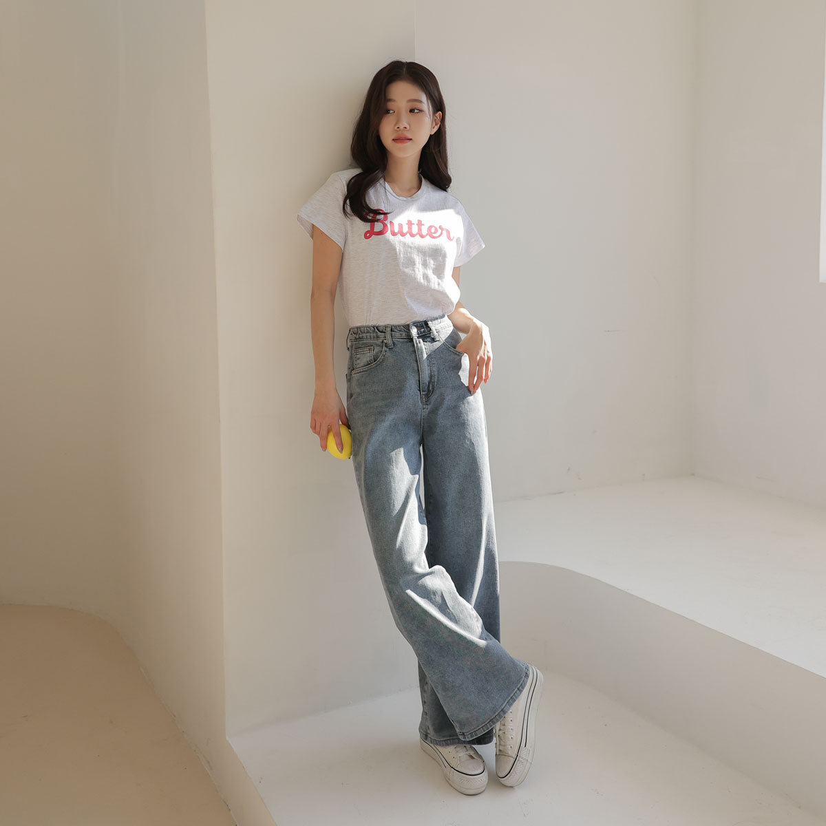 3TYPE Four Seasons Span Semi-Wide Denim Pants