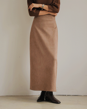 <b>[Limited Quantity SALE]</b> Mood Suede Banding Rong Skirt