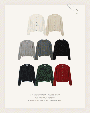 <b>[Limited Quantity SALE]</b> Anti-Pilling Button Knit (Modal Blend)
