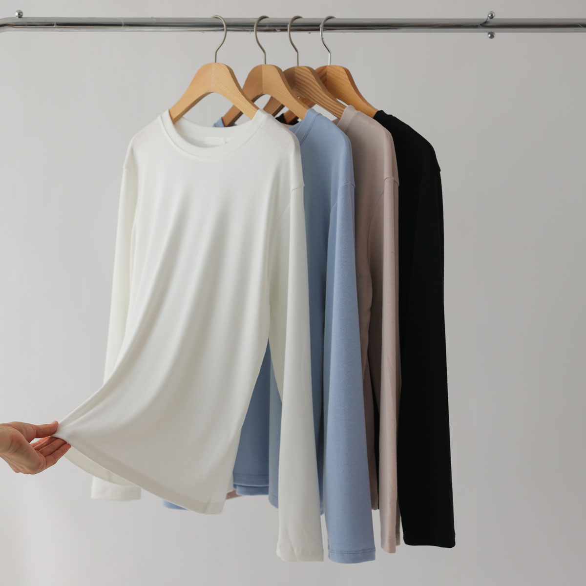 Basic Hoodie Long-sleeved T-shirt