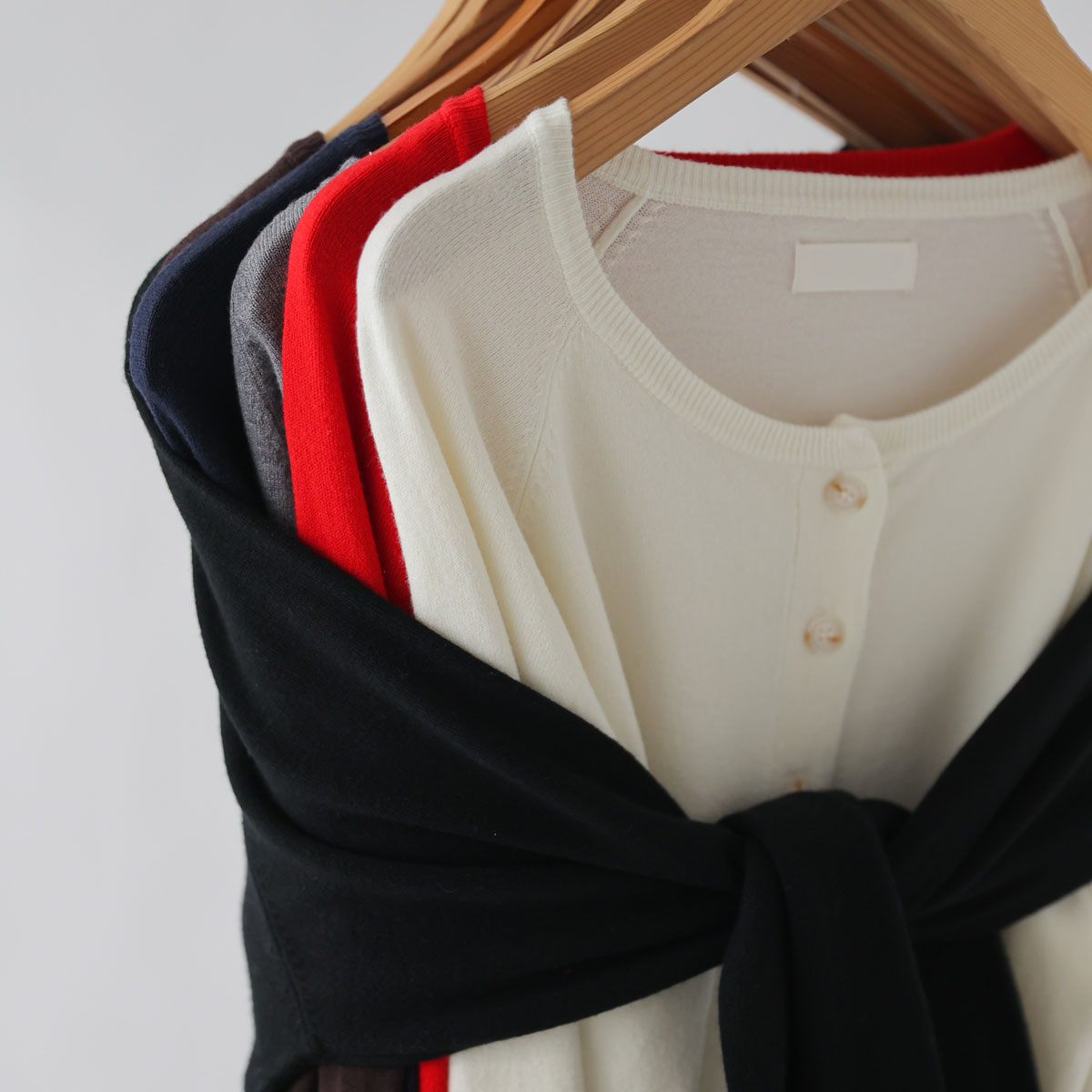 Soft viscose raglan cardigan