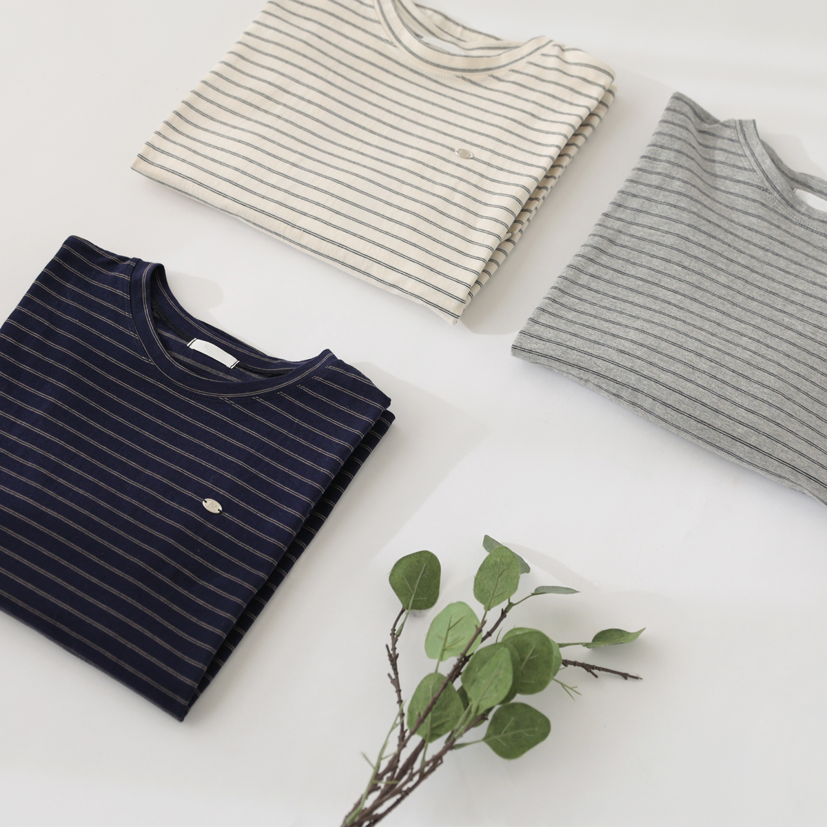 Pendant loose fit single-breasted long-sleeved T-shirt