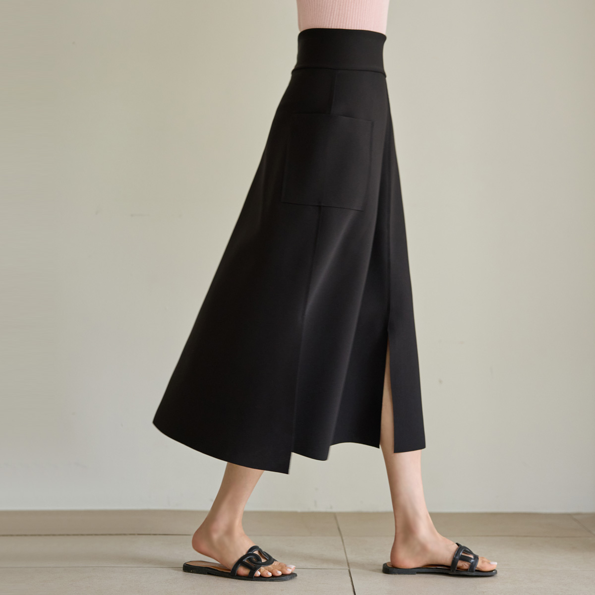 <b>[Special 2-Piece Deal]</b> <b>[Wrinkle-free / Recommended for work / Tummy control / Highly acclaimed✨]</b> <b>[Made]</b> Holy Grail Stretchy Long Light Slit Skirt