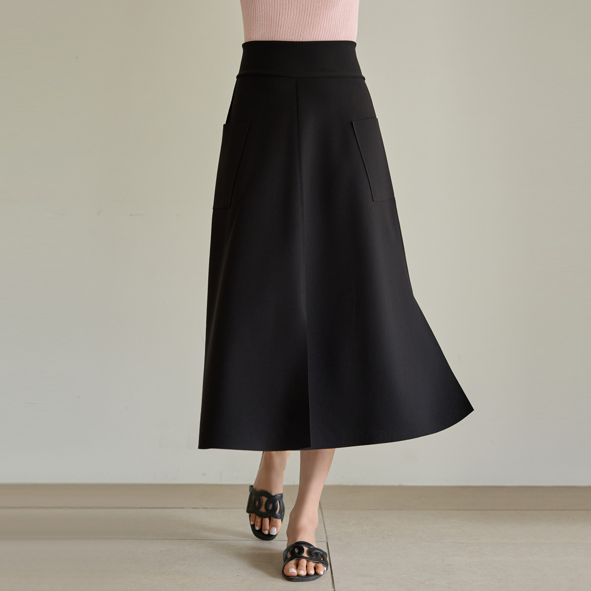 <b>[Special 2-Piece Deal]</b> <b>[Wrinkle-free / Recommended for work / Tummy control / Highly acclaimed✨]</b> <b>[Made]</b> Holy Grail Stretchy Long Light Slit Skirt