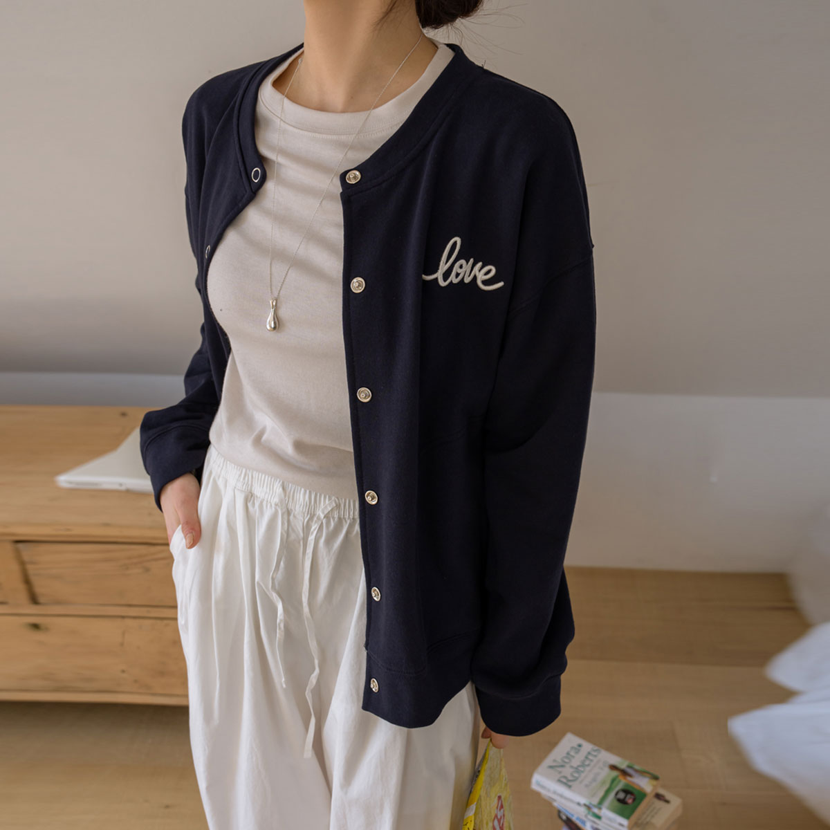 <b>[Made]</b> Sturdy Snap Pocket Cardigan