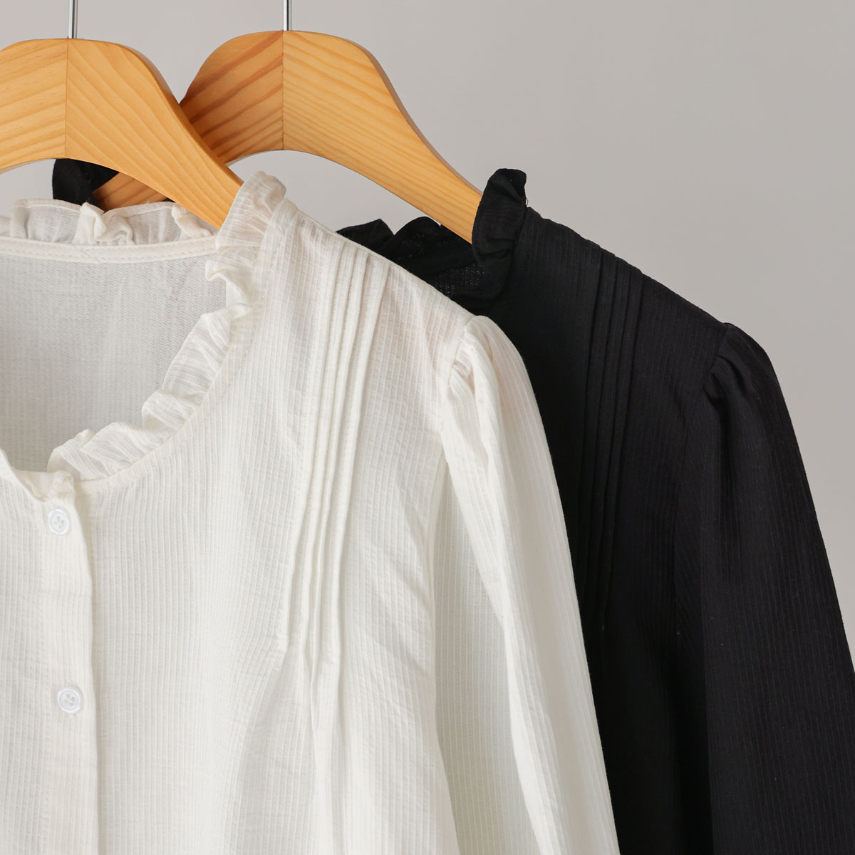 lovely pintuck frill blouse