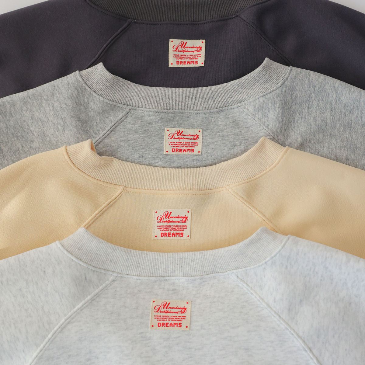 V-neck sweatshirt with back patch