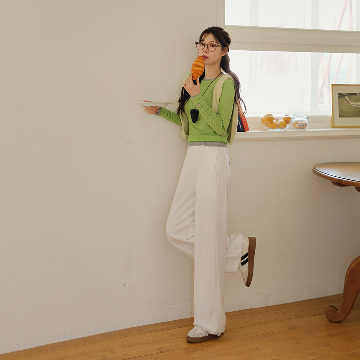 2-Type Optical Illusion Two-Way Training Pants