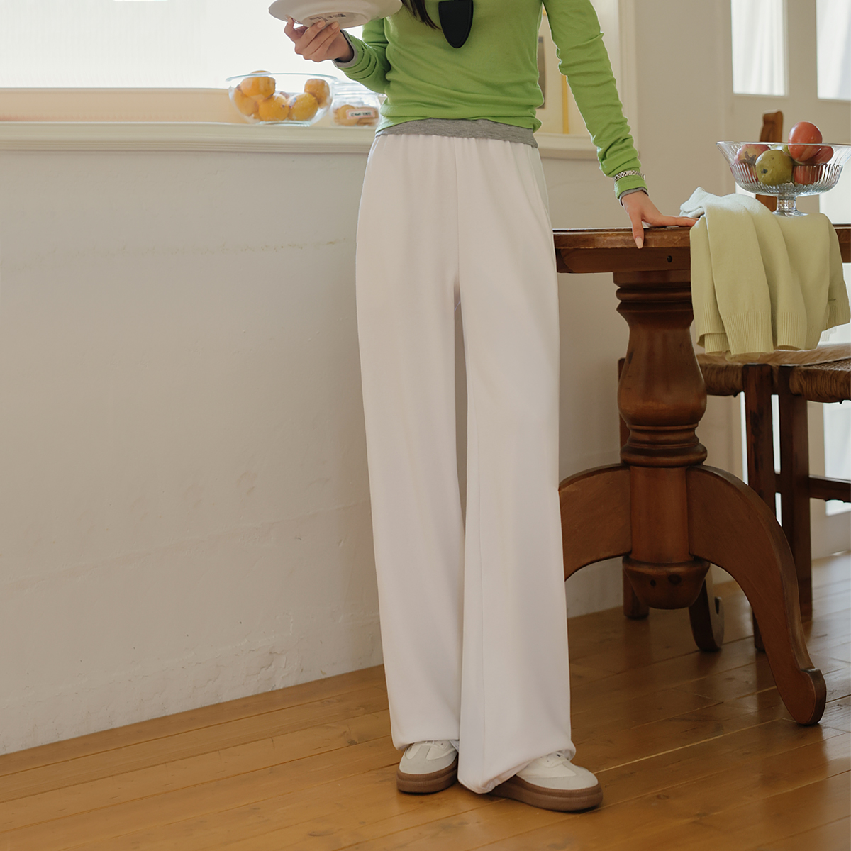 2-Type Optical Illusion Two-Way Training Pants