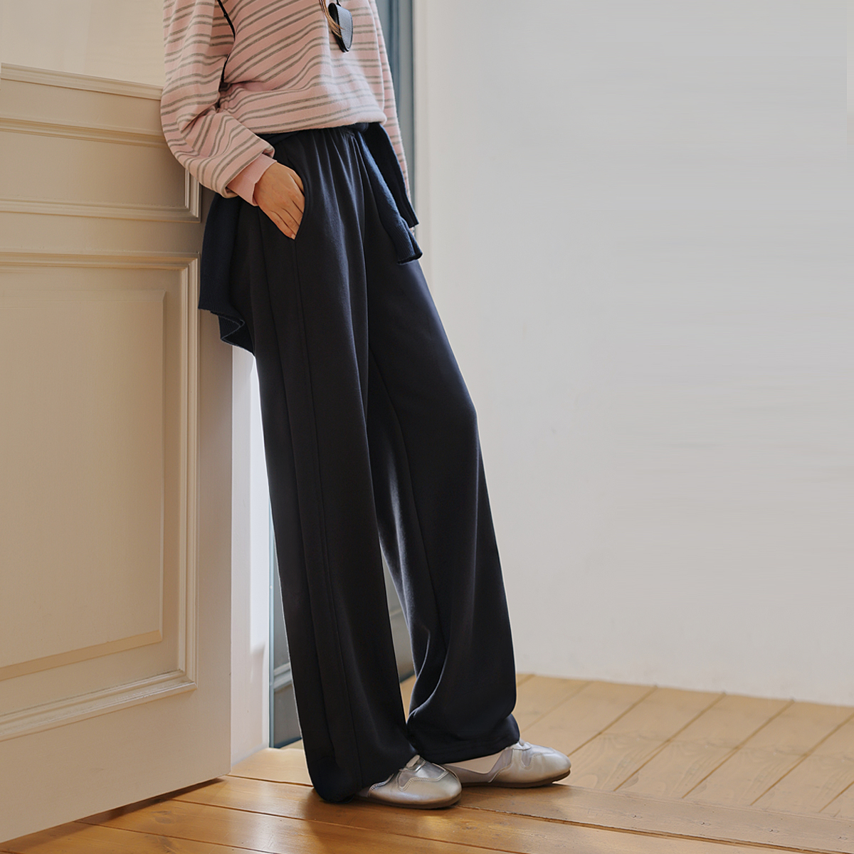 2-Type Optical Illusion Two-Way Training Pants