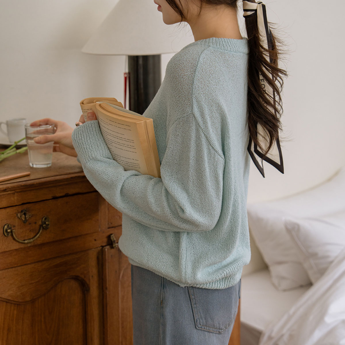 Love Pastel V-neck knit