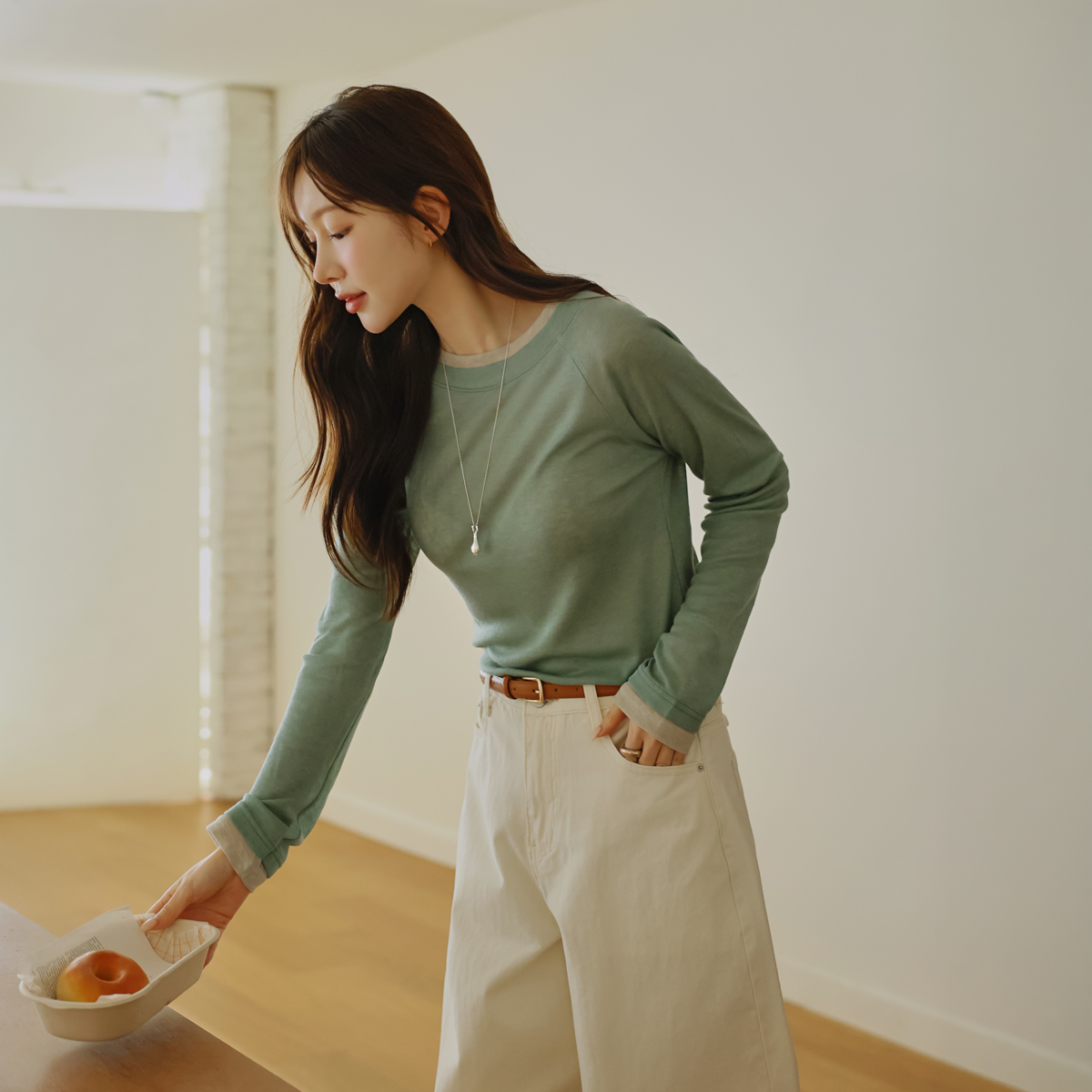 Soft Lyocell Layered Tee