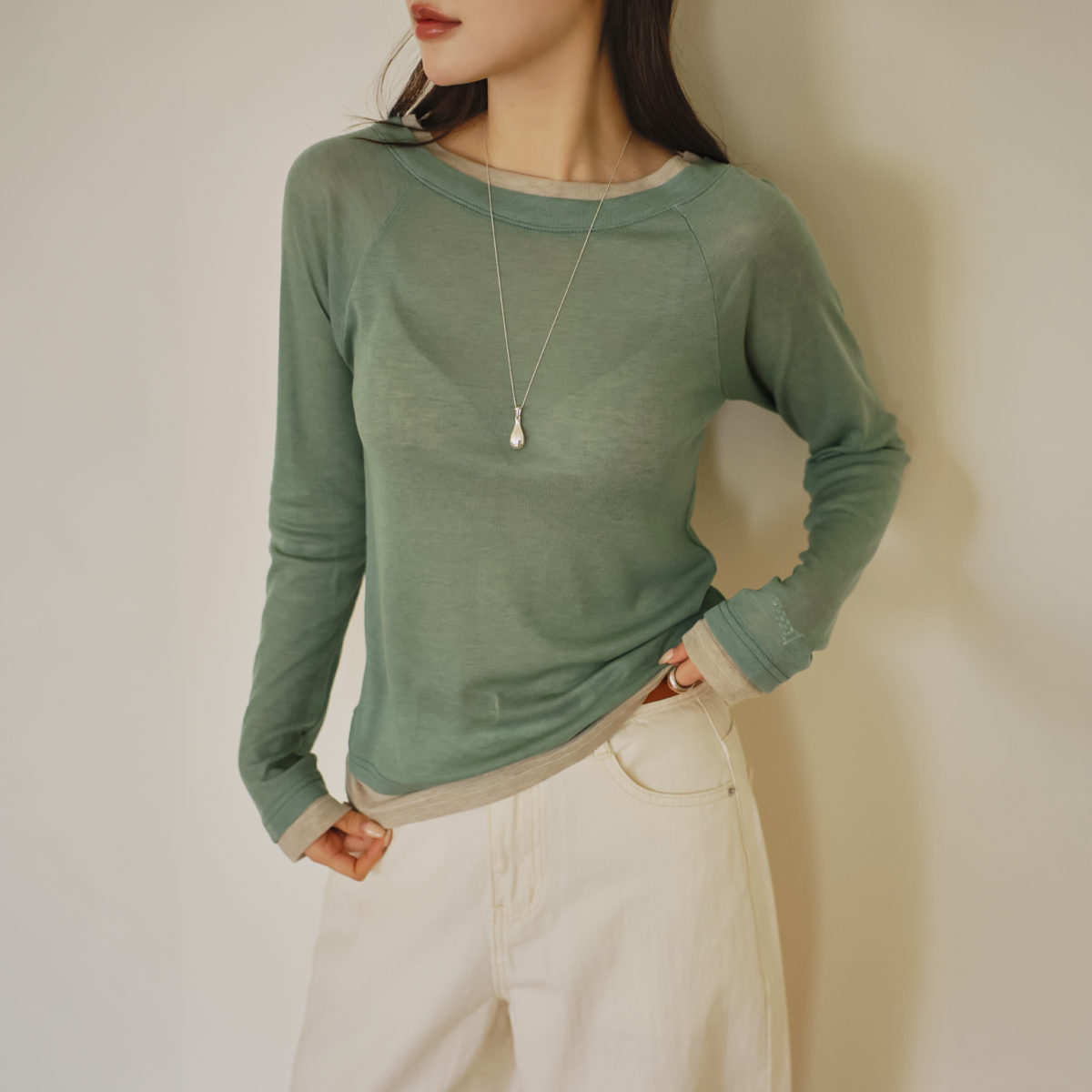 Soft Lyocell Layered Tee