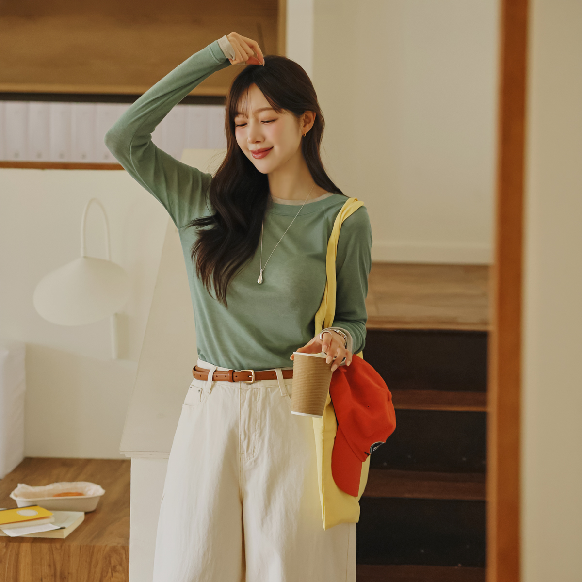 Soft Lyocell Layered Tee