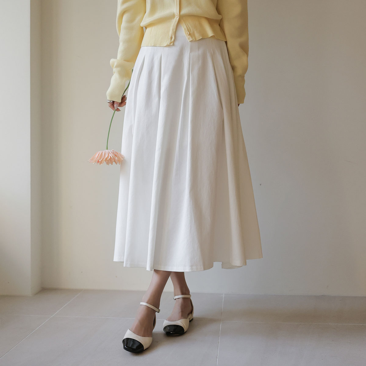 <b>[Limited Quantity SALE]</b> Liz Cotton Dart Wrinkles Hulskirt