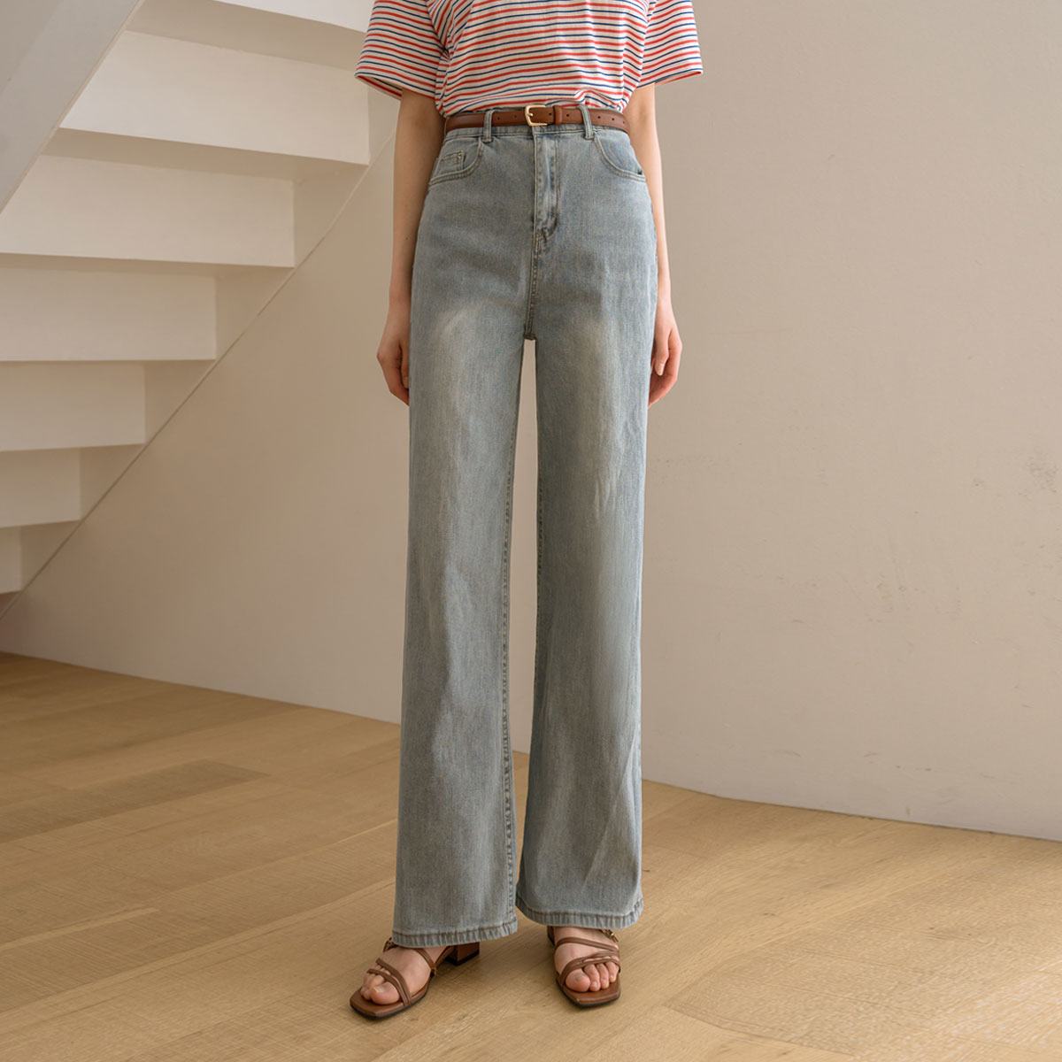 2TYPE Tough 5Color Wide Denim Pants