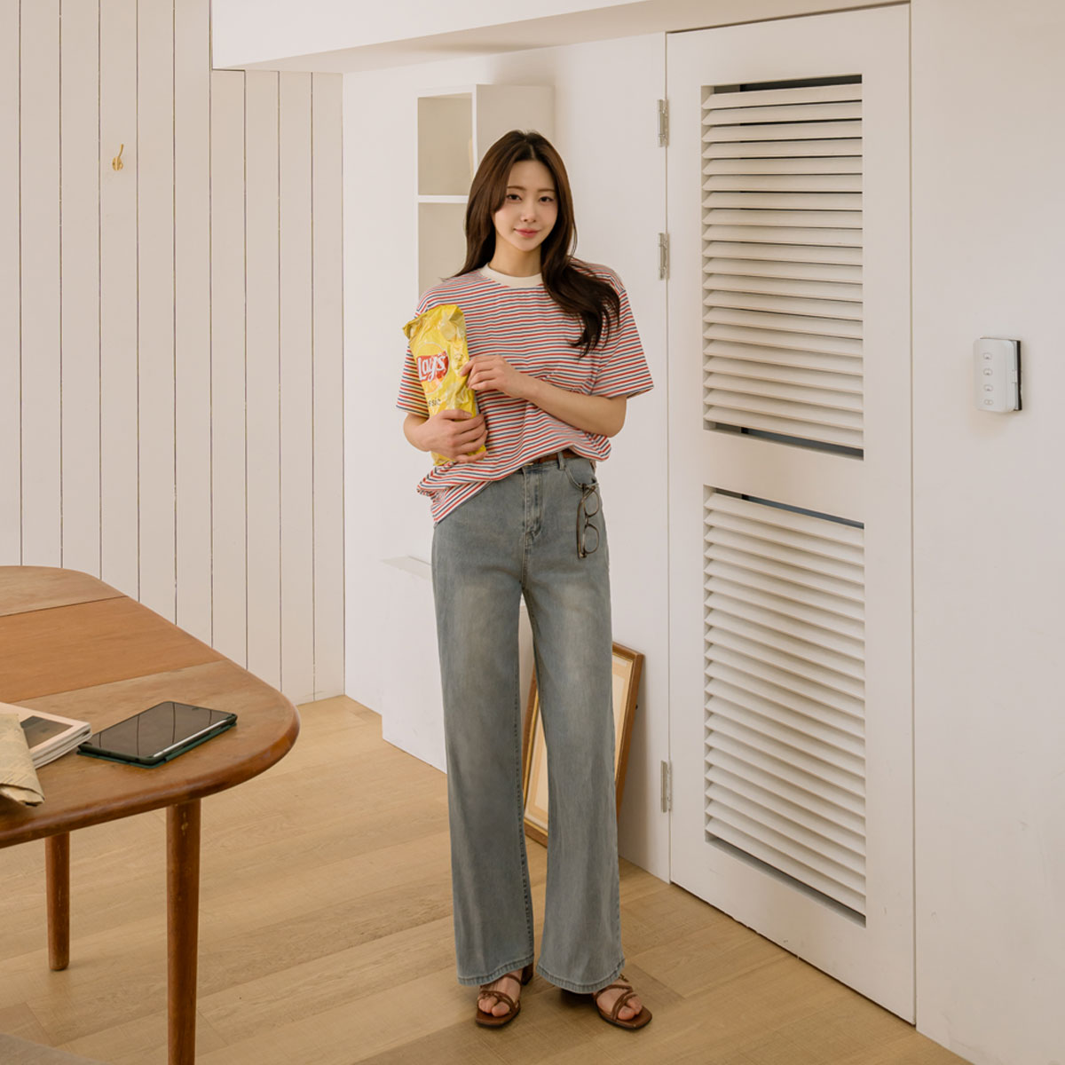 2TYPE Tough 5Color Wide Denim Pants