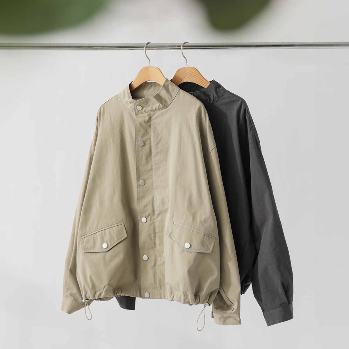 Snap Pocket Highneck Jacket