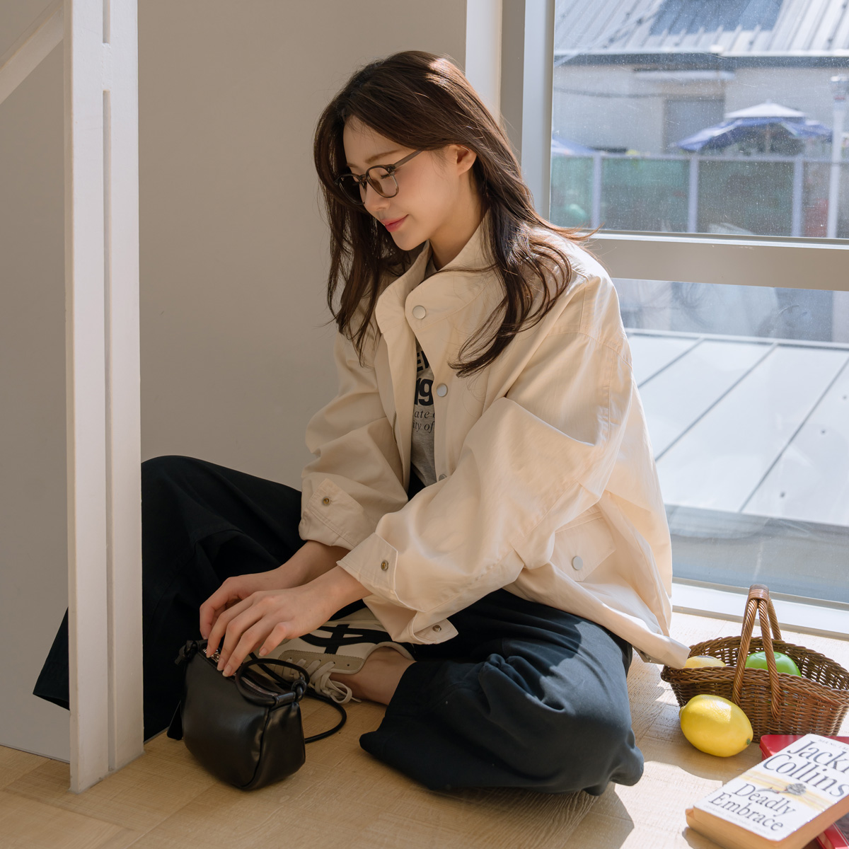 Snap Pocket Highneck Jacket