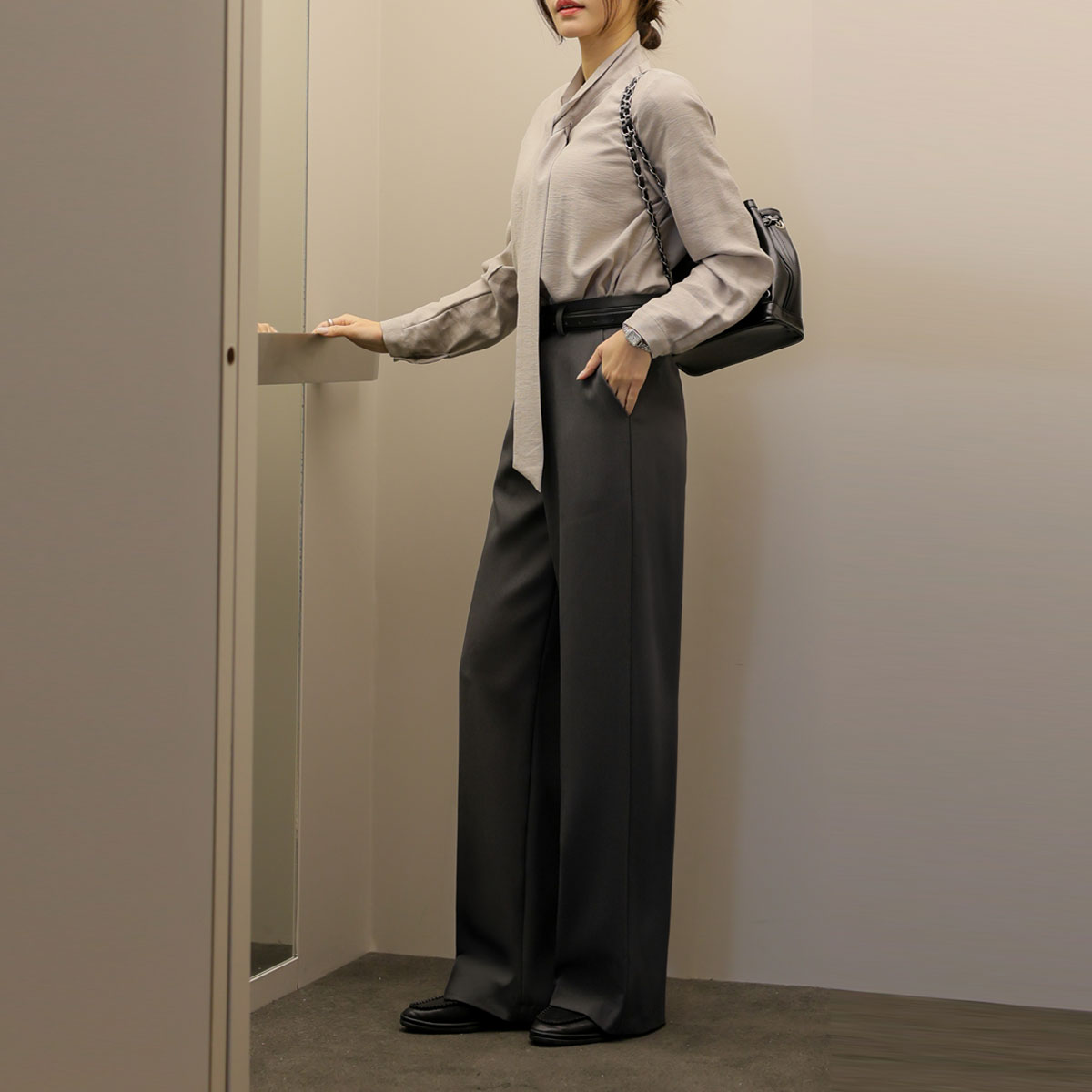 2-Type Simple Cover Wide Slacks