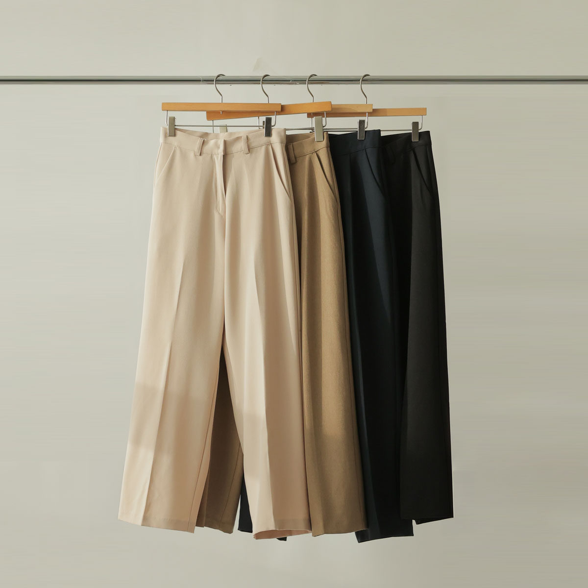 2-Type Simple Cover Wide Slacks
