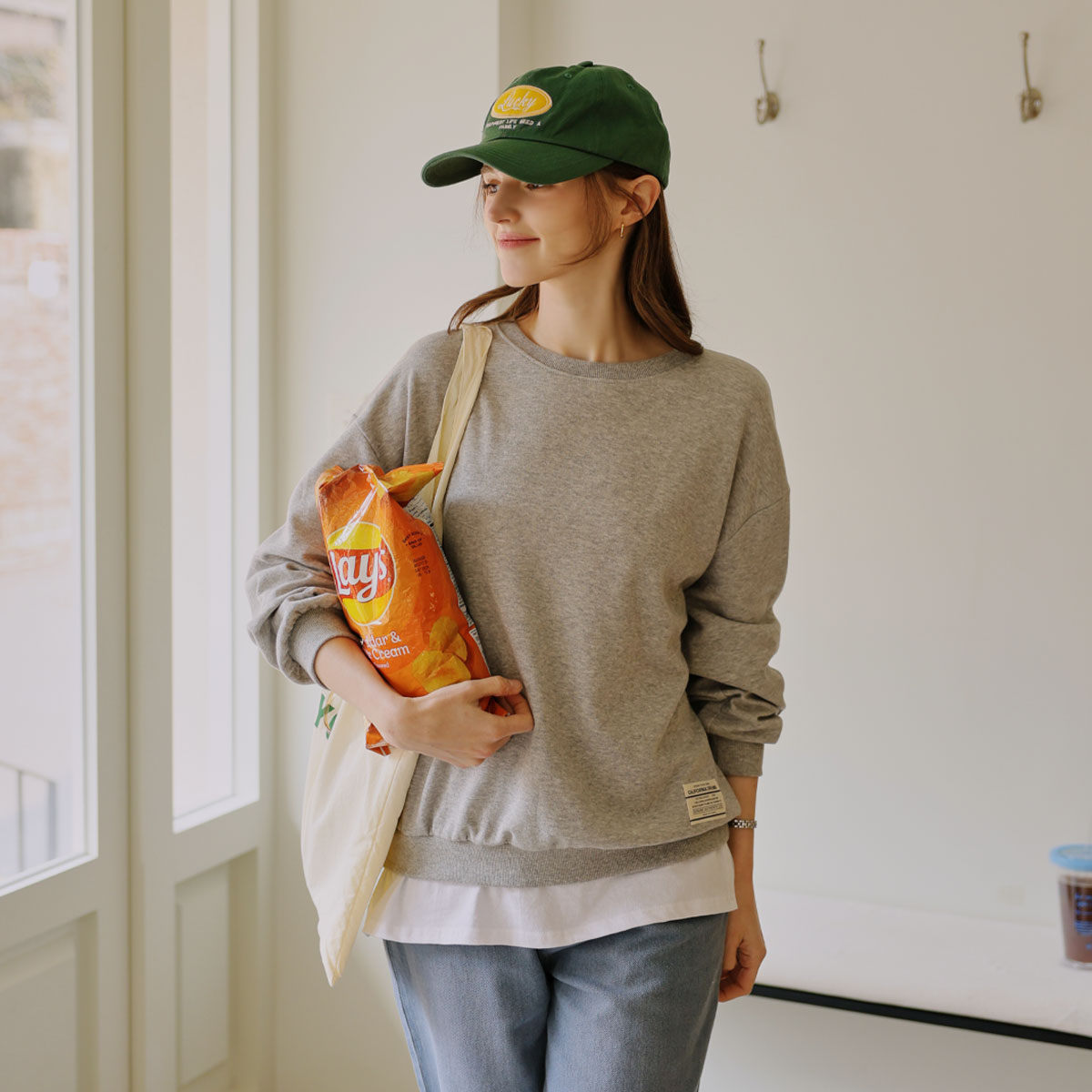 Labels Color Block Layered Sweatshirt