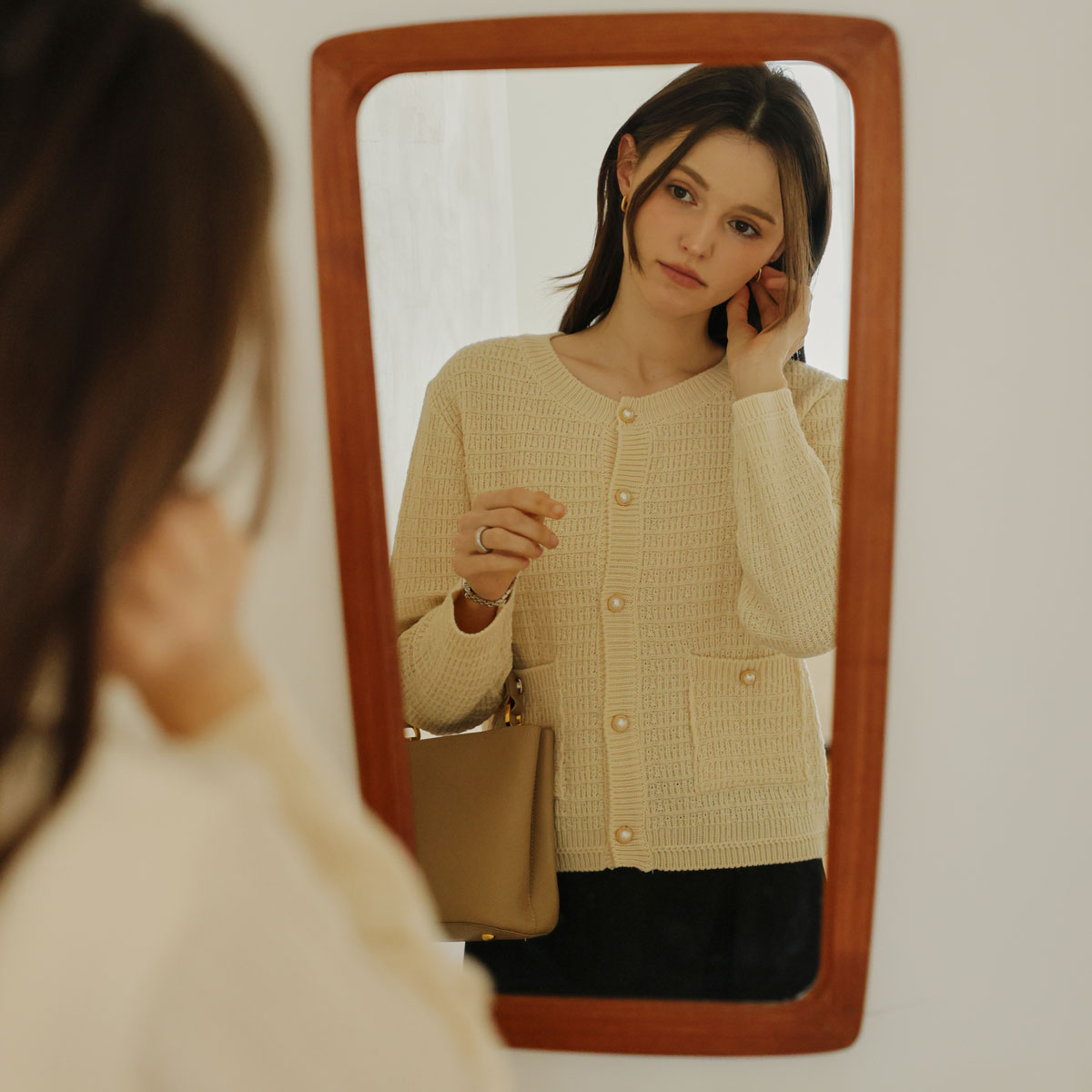 Shine Pearl Knit Cardigan