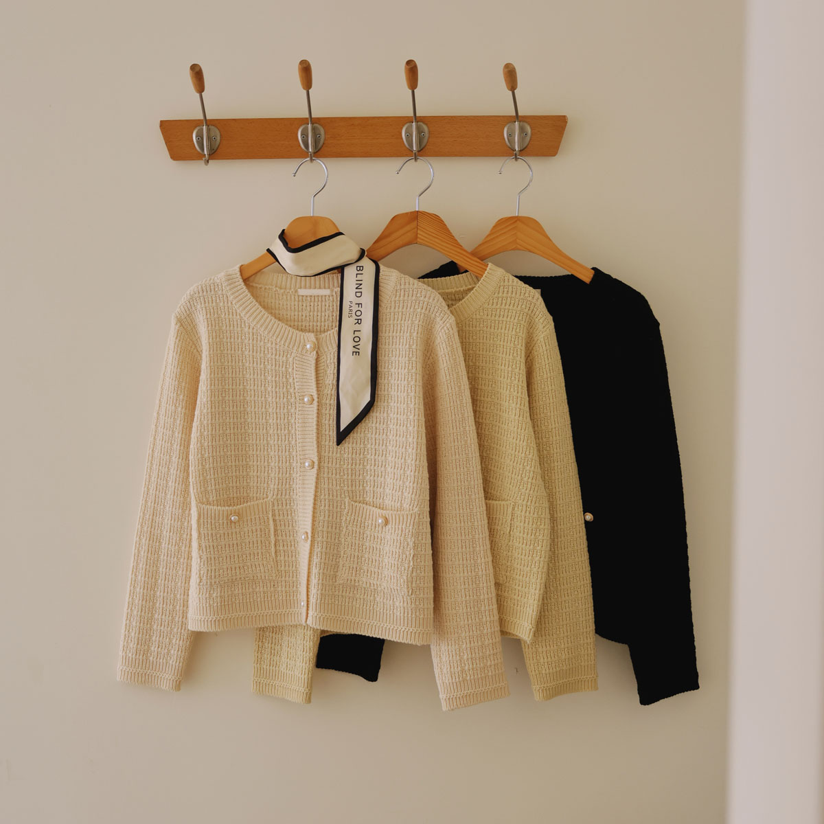 Shine Pearl Knit Cardigan