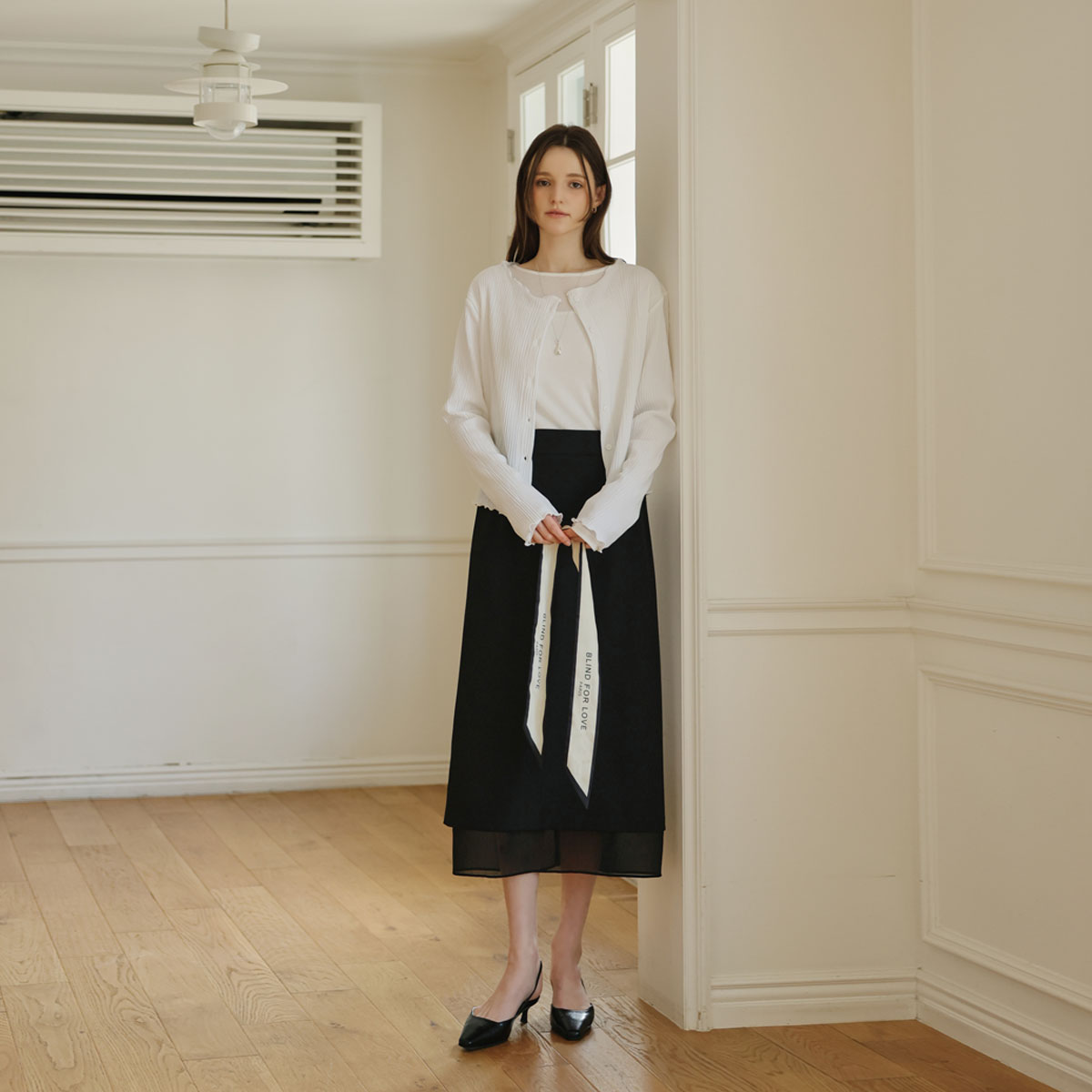 feminine layered skirt