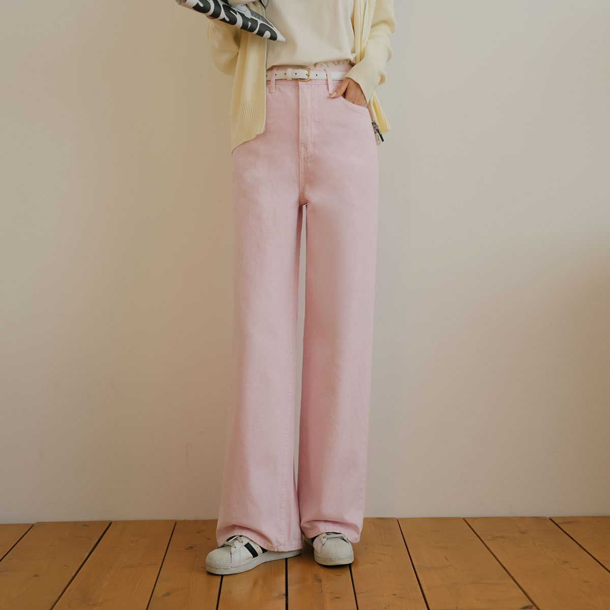 Sturdy Cotton Washed Wide Pants