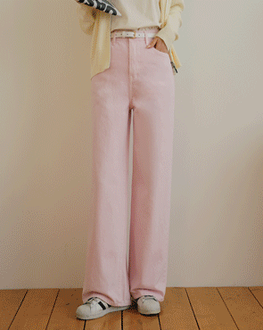 Sturdy Cotton Washed Wide Pants
