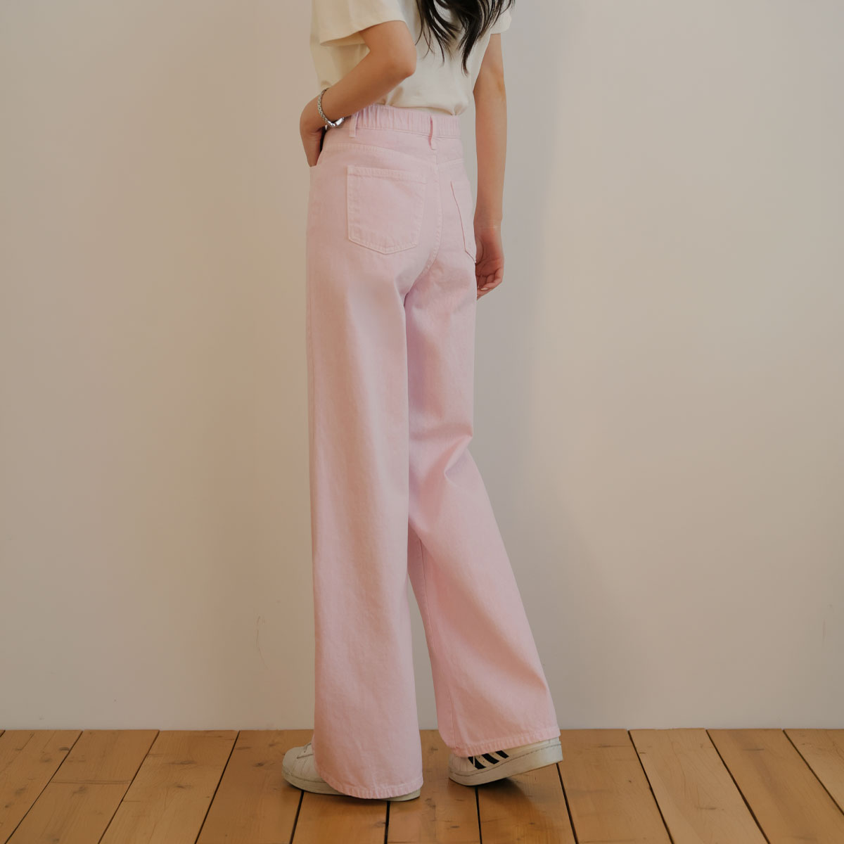 Sturdy Cotton Washed Wide Pants